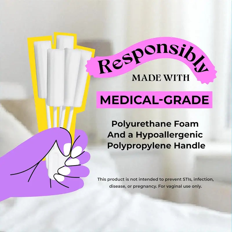 🌷 Intimate Cleanup Sponges for Women - 25pk