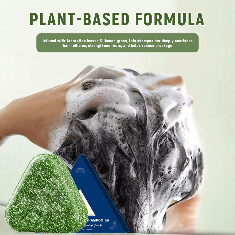 🌿 Usman Arborvitae Leaf Shampoo Bar – Natural Herbal Hair Care