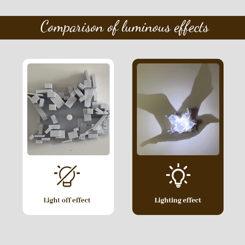 💡3D Light & Shadow Wall Light
