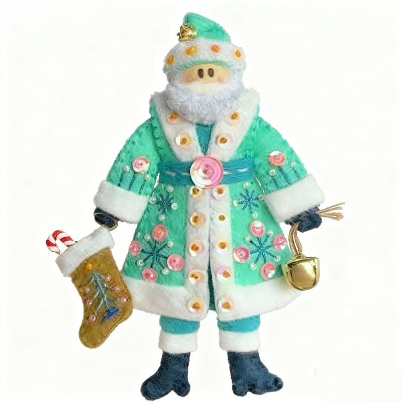 🎄 Handcrafted Santa Claus Mini Doll