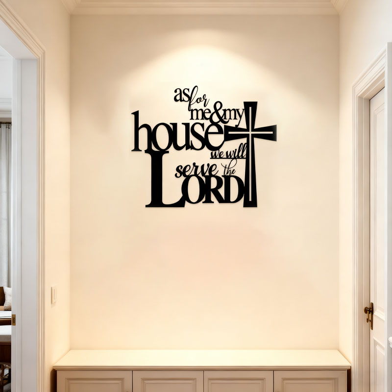 Black Metal Crafts Wall Decoration