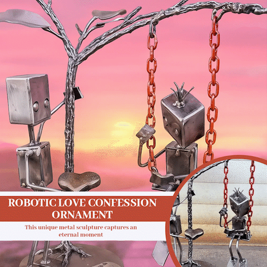 Robotic Love Confession Ornament