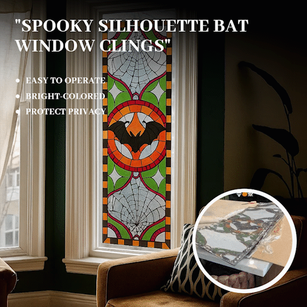 🦇Spooky Silhouette Bat Window Clings