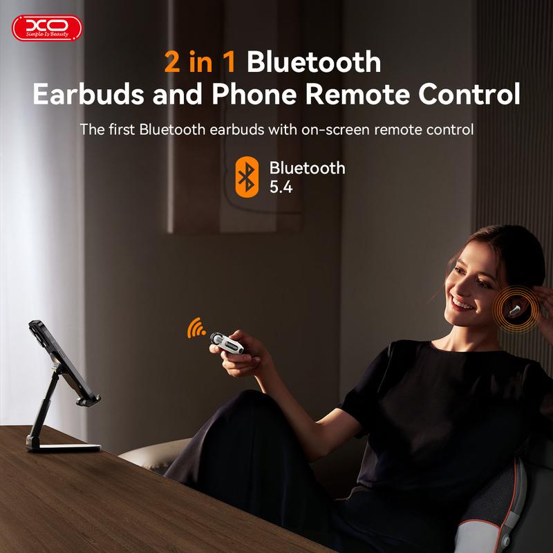 🎧 2-in-1 Remote Control Bluetooth Earbuds