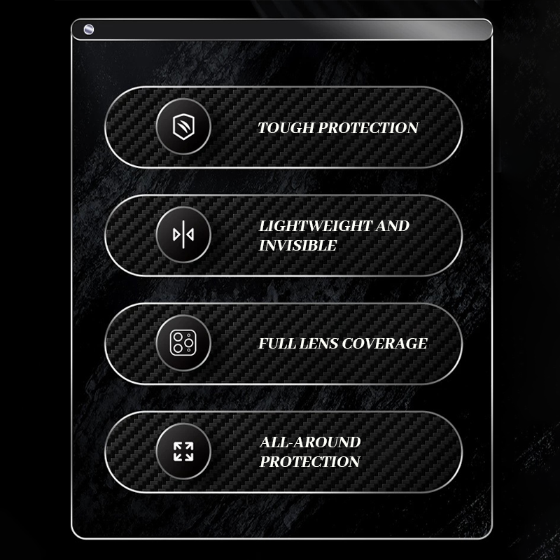 🧱 Kevlar Fiber Transparent Lens Cover Magnetic Phone Case