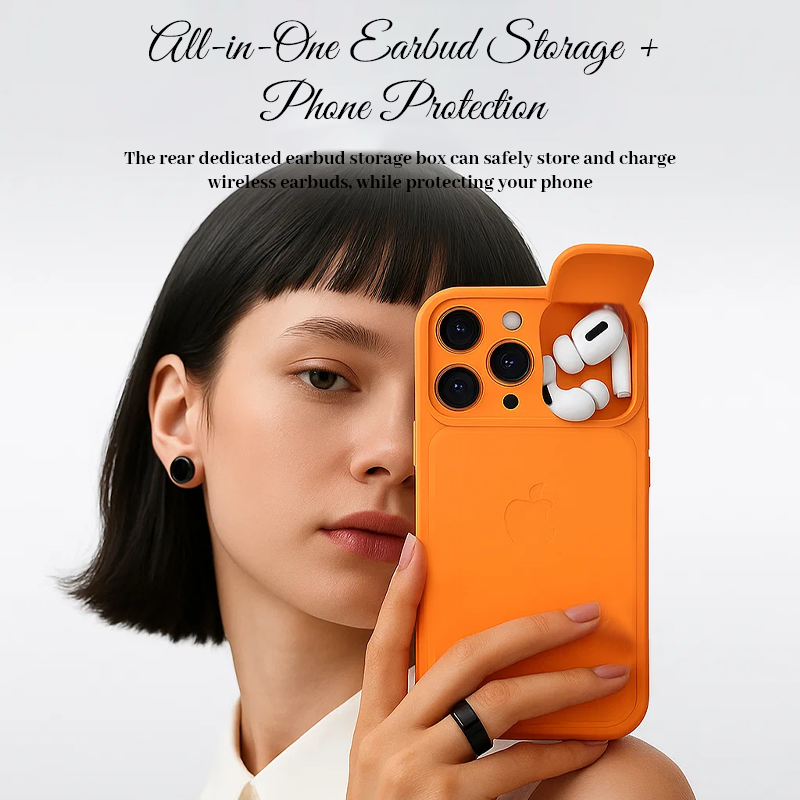 📱2-in-1 Phone Case with Earbud Holder