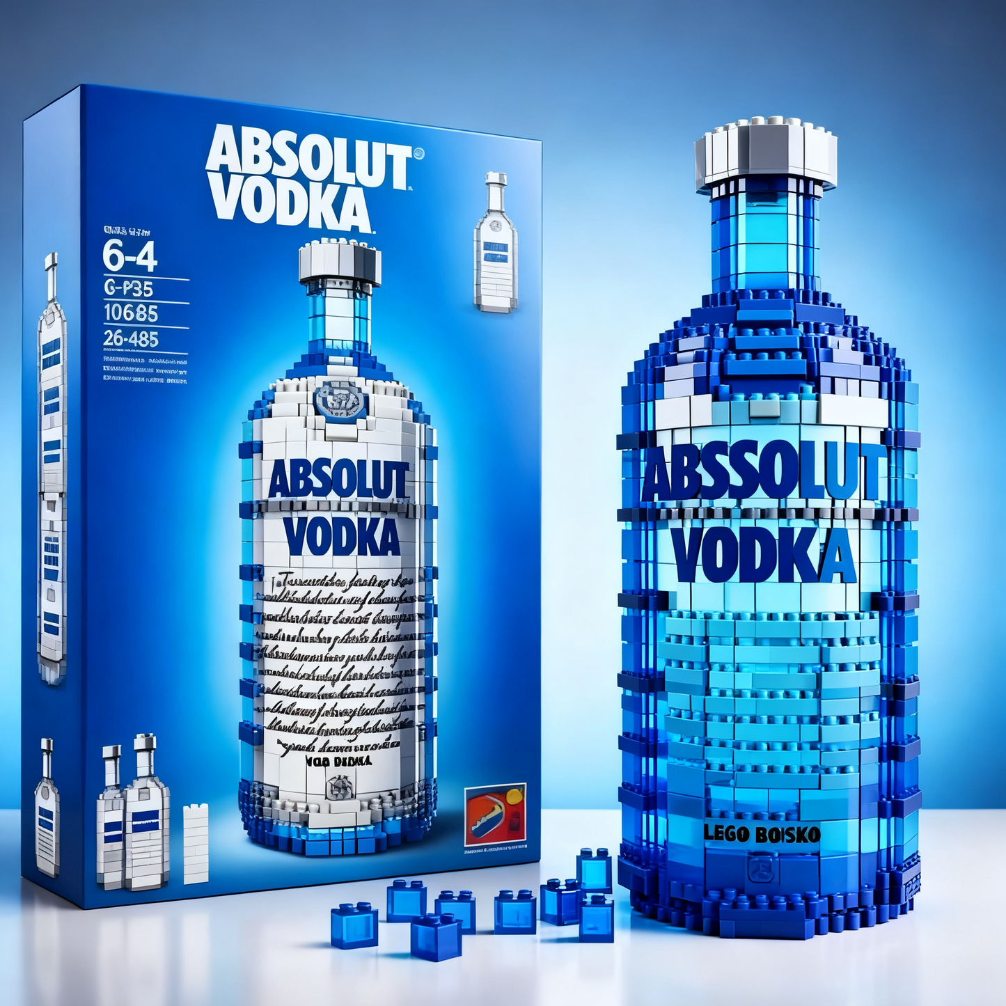 🥃 Whiskey Wine Bottle Building Blocks