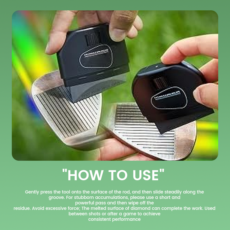 🏌️2-in-1 Diamond-Fused Groove Cleaner & Sharpener