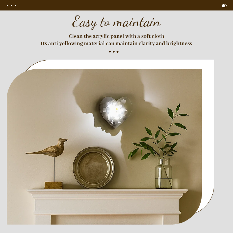 💡3D Light & Shadow Wall Light