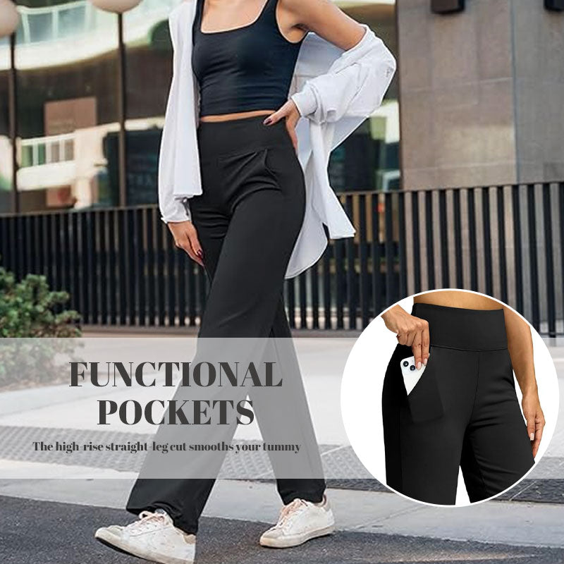 High-Waisted Yoga Pants with Pockets ✨