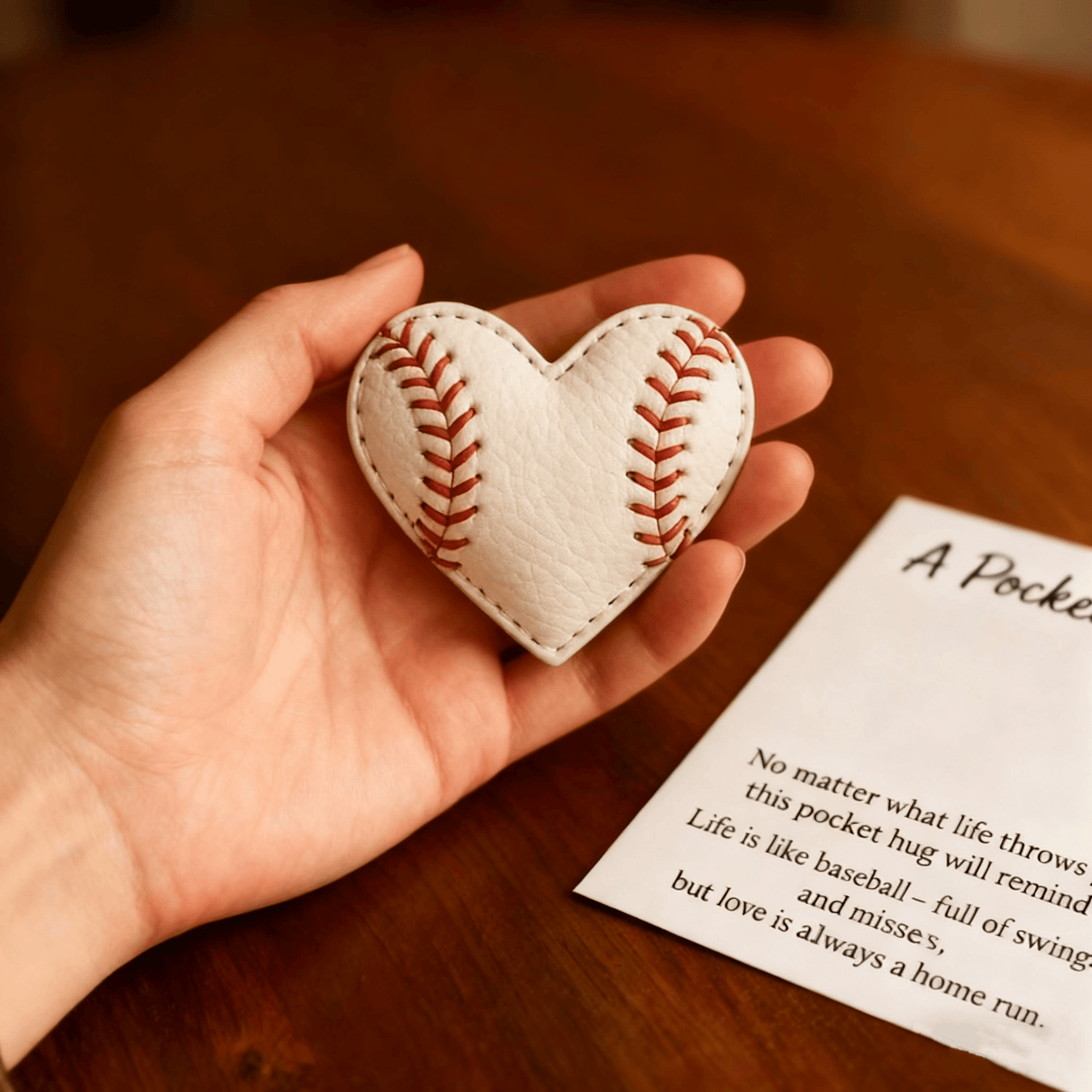 ⚾Handmade Baseball Pocket Hug with Gift Card