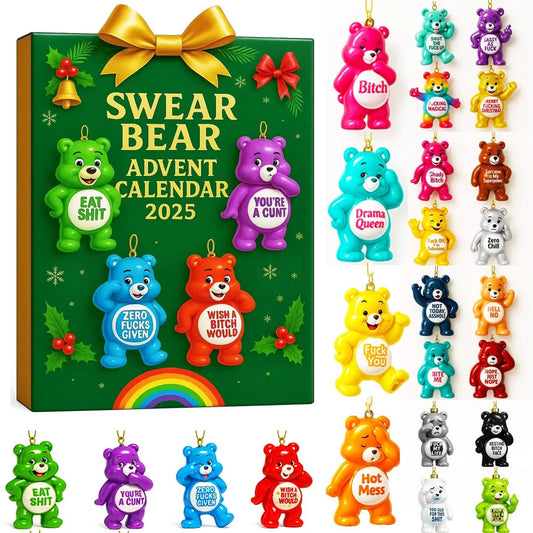 🔥Last Day 50% OFF -🎄Swear Bear Advent Calendar 2025