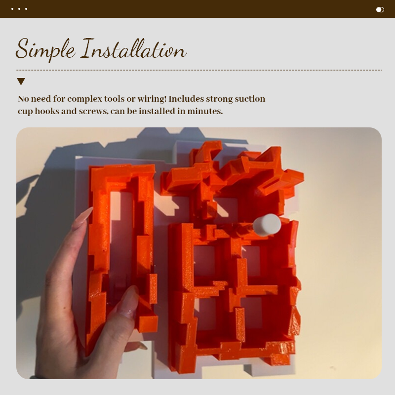 💡3D Light & Shadow Wall Light