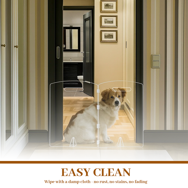 🛡️ Clear Acrylic Pet Gate