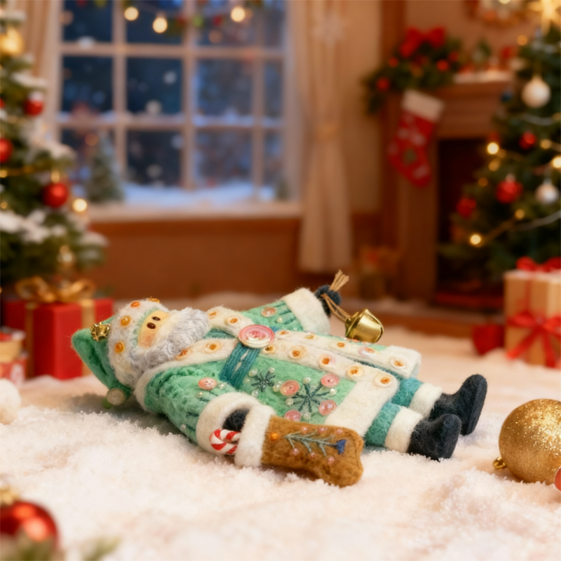 🎄 Handcrafted Santa Claus Mini Doll