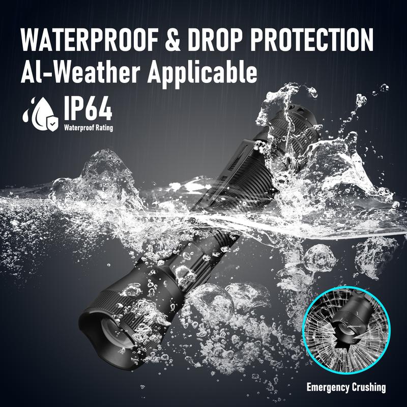 🔦💡E5 Tactical EDC Flashlight with Holster