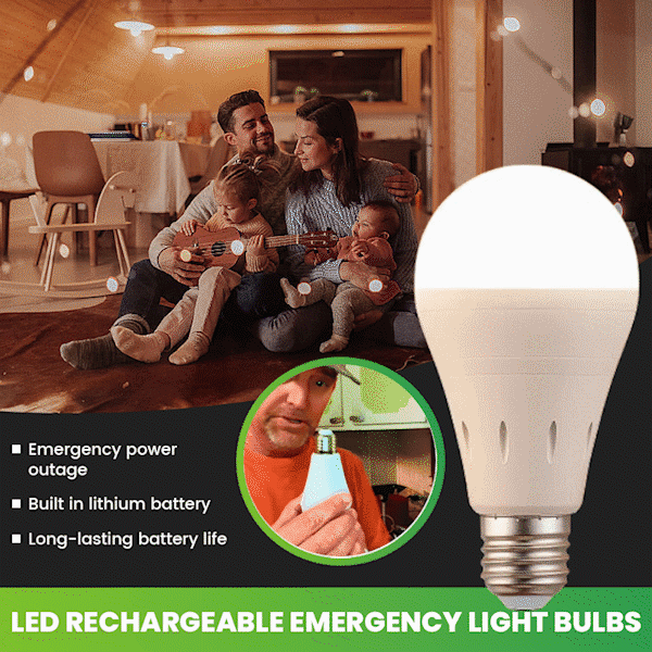 🔦 LED Rechargeable Emergency Light Bulbs