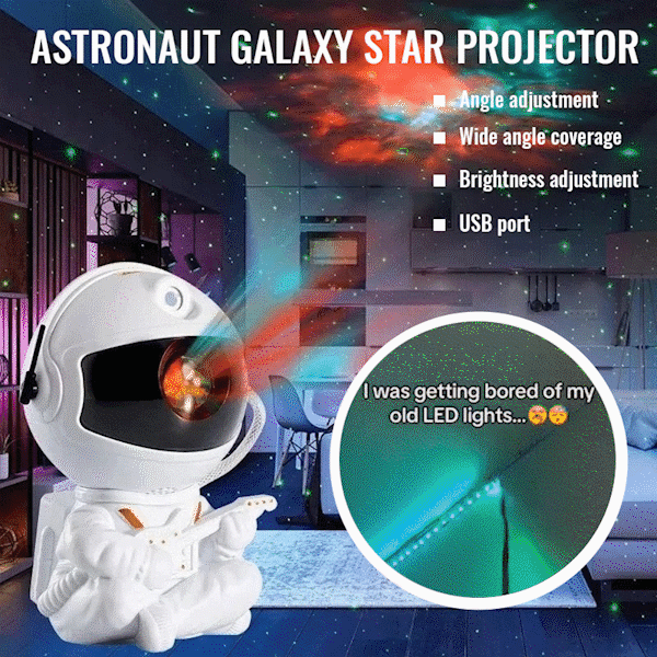 Astronaut Galaxy Star Projector