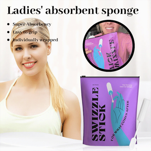 🌷 Intimate Cleanup Sponges for Women - 25pk