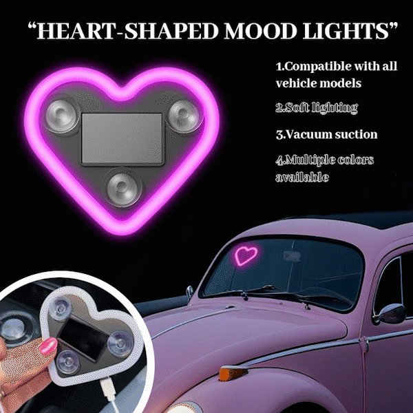 💖LED Heart-Shaped Ambient Light