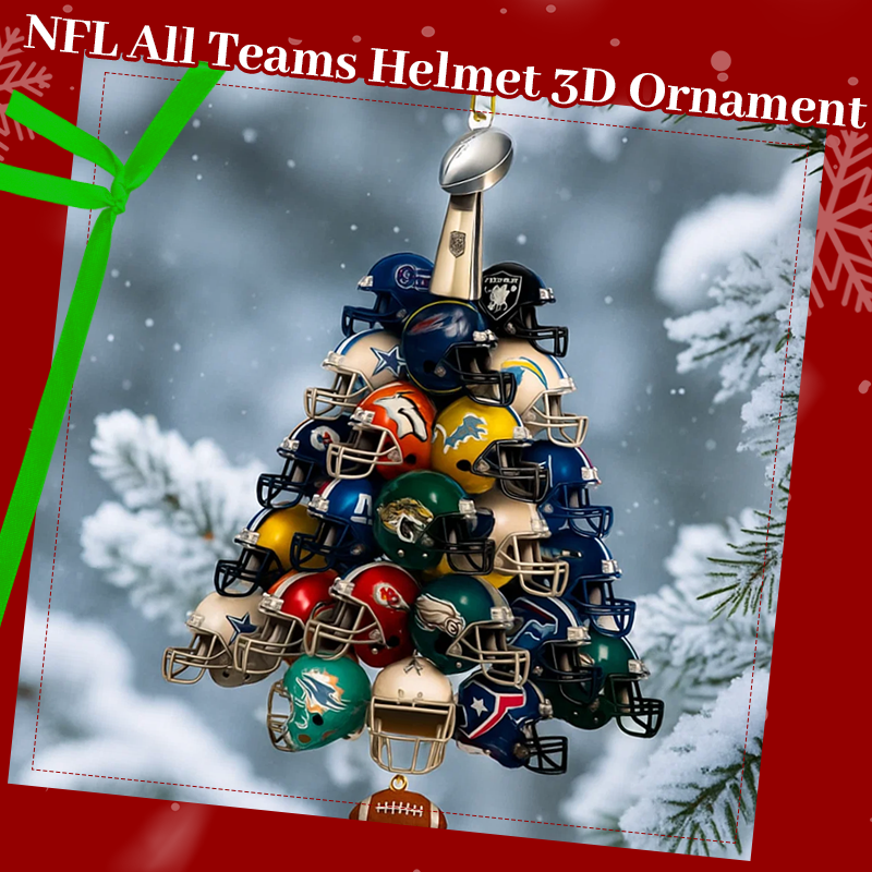 🏈 Helmet 3D Ornament