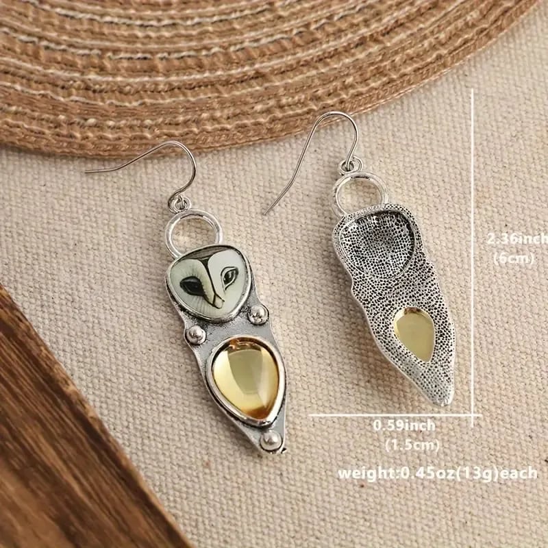 🦉 Wisdom in Every Detail – Handcrafted Owl Earrings