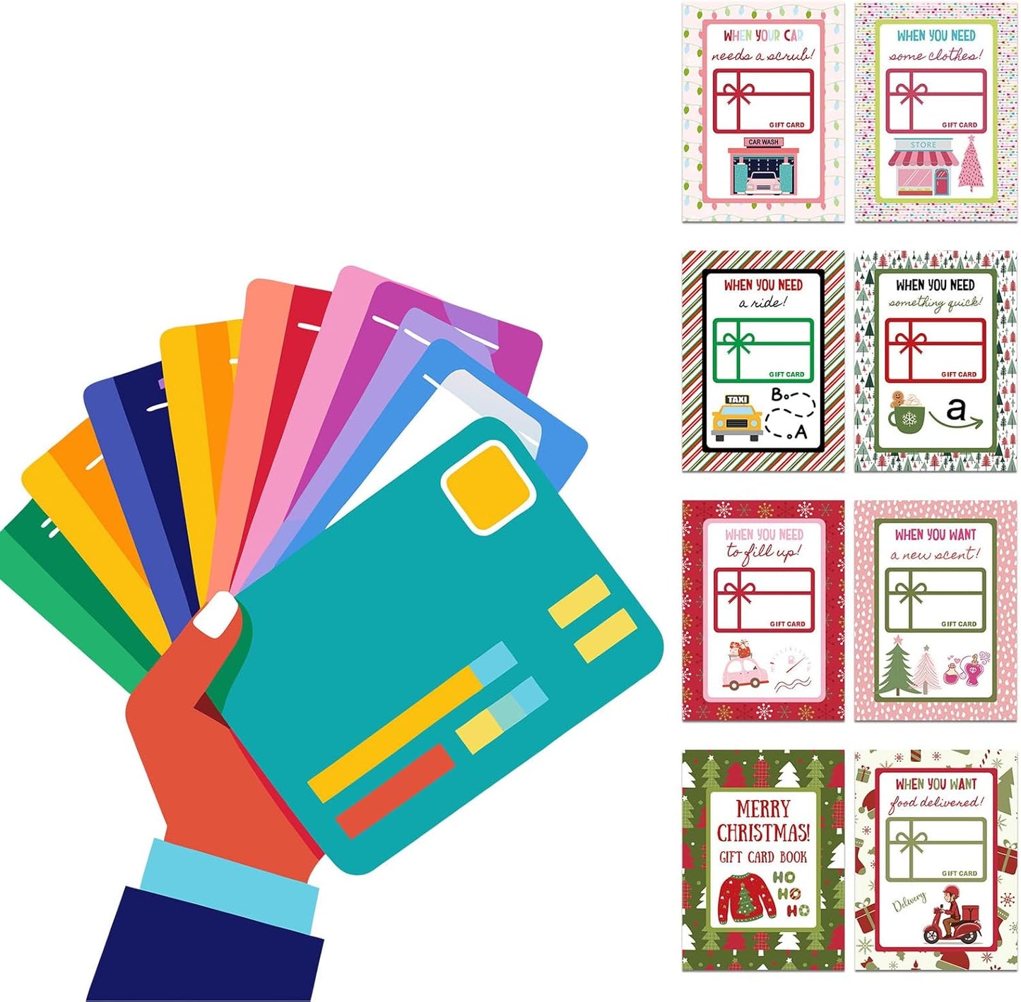 🎁🎅🏼MERRY CHRISTMAS! GIFT CARD BOOK📚Hardcover & Durability Line (♻️Free PDF Included!)