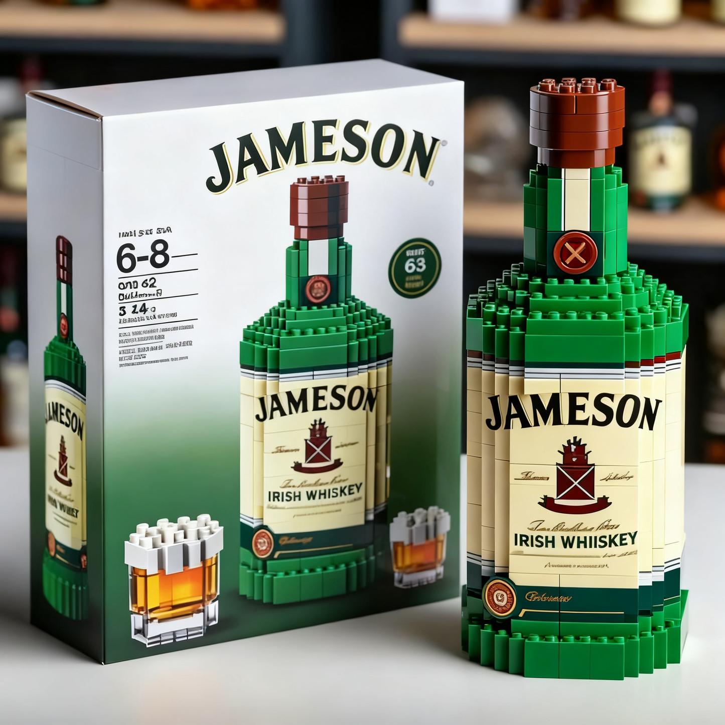 🥃 Whiskey Wine Bottle Building Blocks