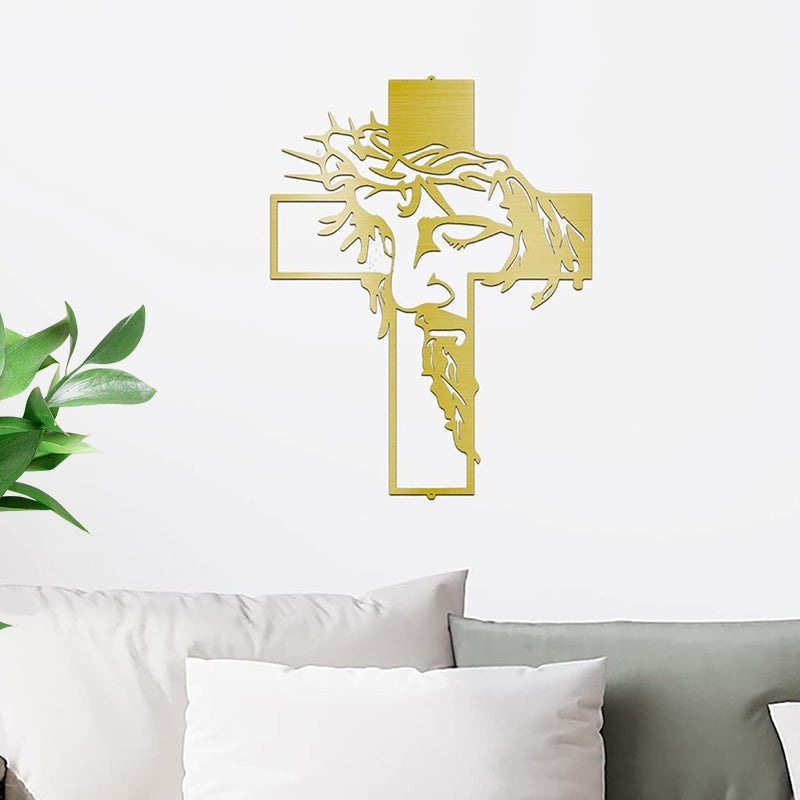 Metal Cross Wall Decor