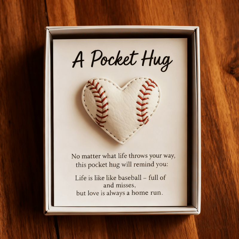 ⚾Handmade Baseball Pocket Hug with Gift Card