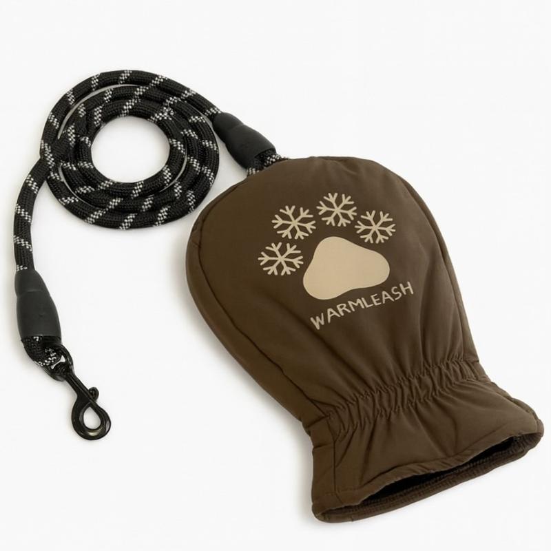 🐾Dog Leash with Built-In Thermal Mitten