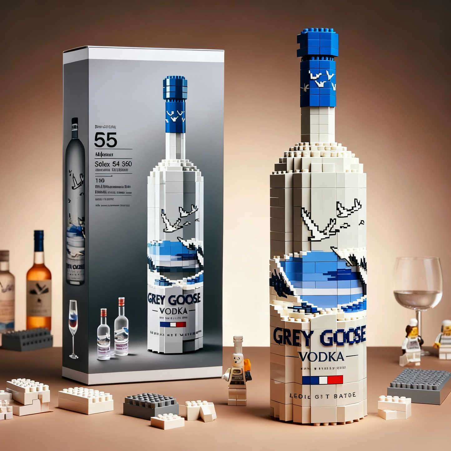🥃 Whiskey Wine Bottle Building Blocks