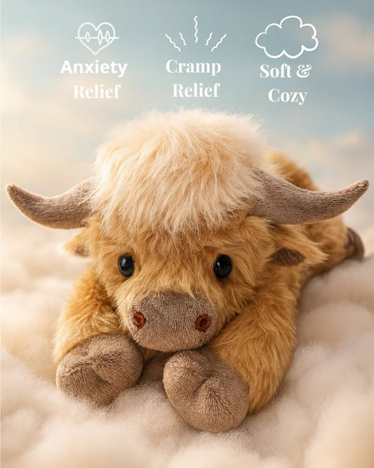 🔥LAST DAY 49% OFF -🎁Cute Cartoon Highland Cow Cuddly Toy