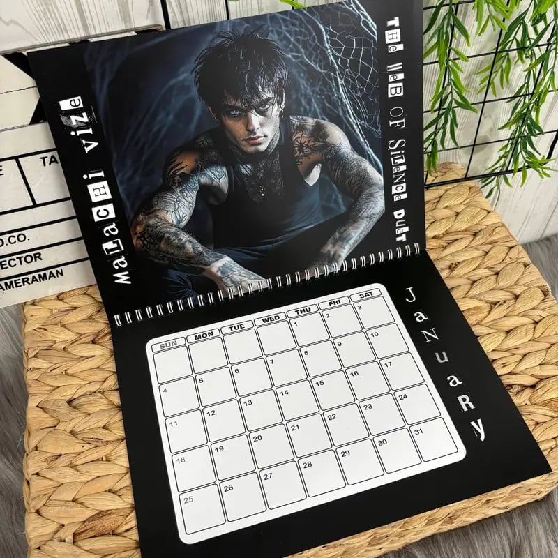 🖤Morally Grey Book Boyfriend 2026 Calendar 📅Dark Romantasy Aesthetic ✨