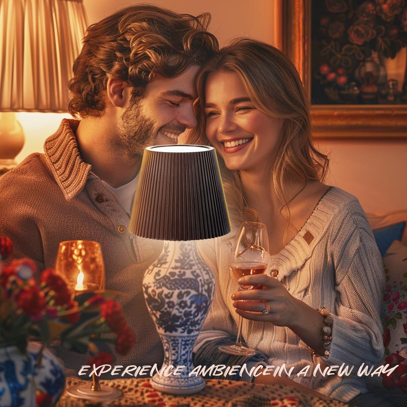 💡Wireless Bottle Lamp 3 Color Dimmable Lights