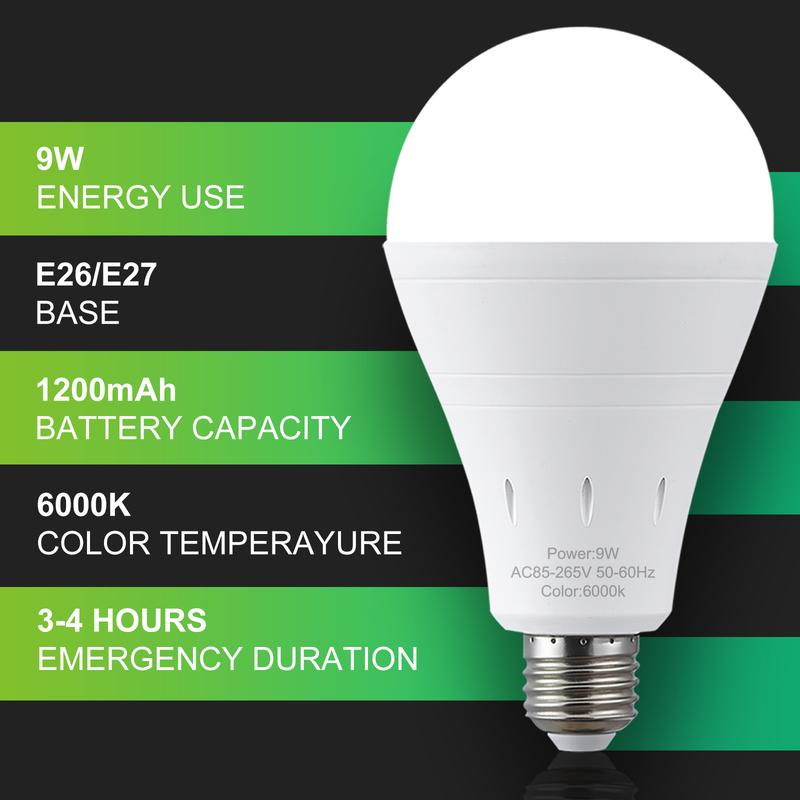 🔦 LED Rechargeable Emergency Light Bulbs