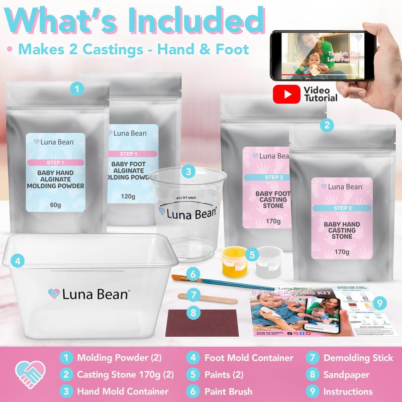 👣Premium Baby Hand & Foot Casting Kit