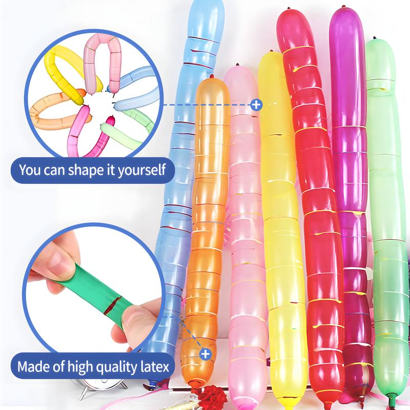 🚀 100-Pack Rocket Balloons with Pump