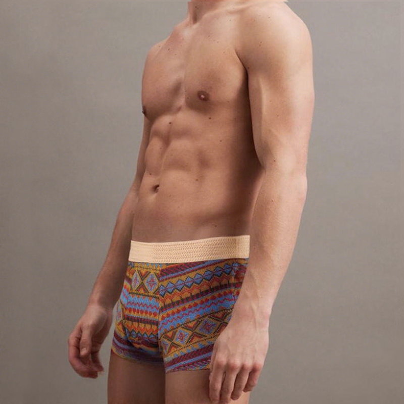 Men's Comfortable Underwear with Color Blocks