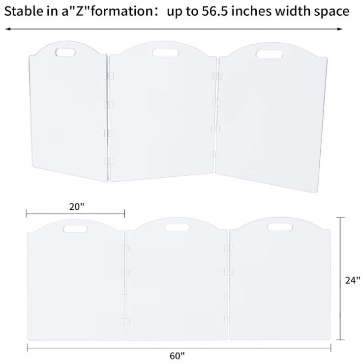 🛡️ Clear Acrylic Pet Gate